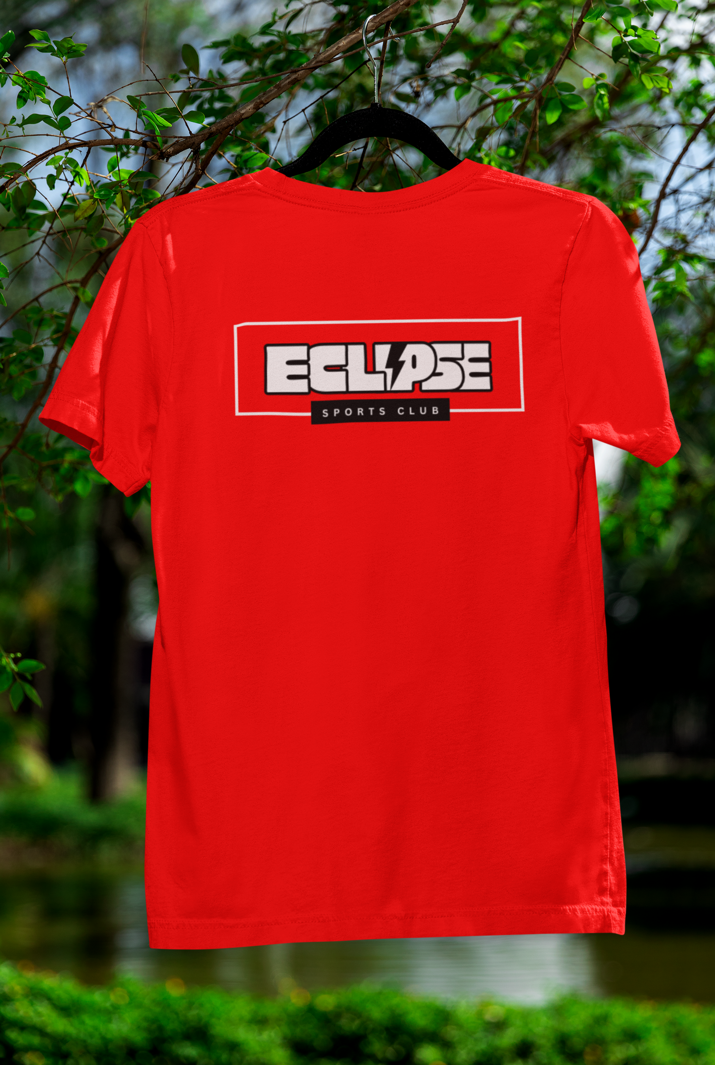 Red Graphic T-Shirt for Men | Premium Cotton | Sports Club Print | Regular Fit - Emonke Store