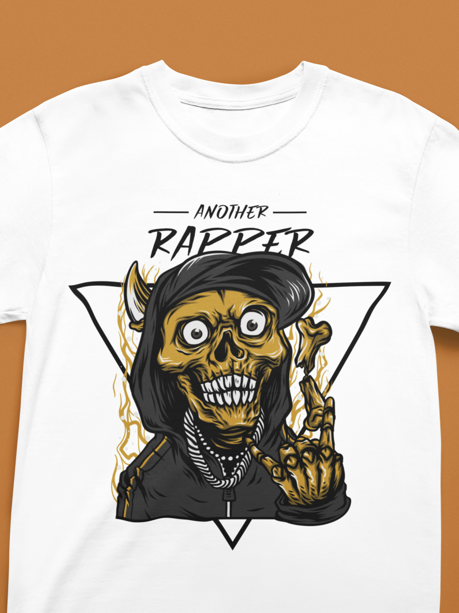 Premium Cotton White Graphic T-Shirt for Women - Rapper - Emonke Store
