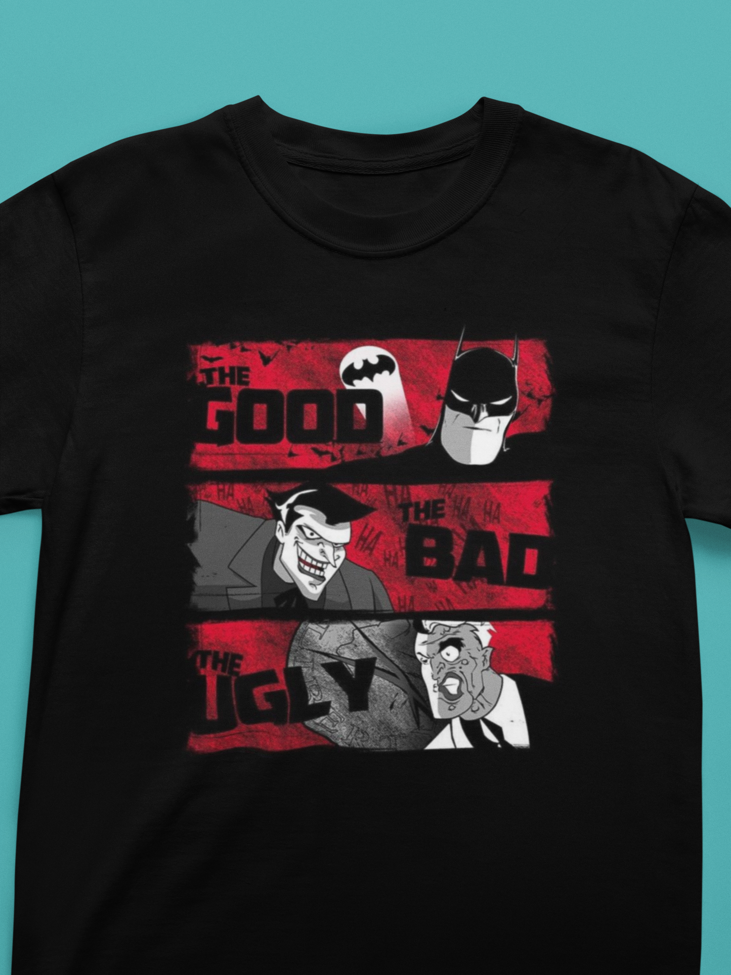 Premium Cotton Black Graphic T-Shirt for Women - Batman - Emonke Store