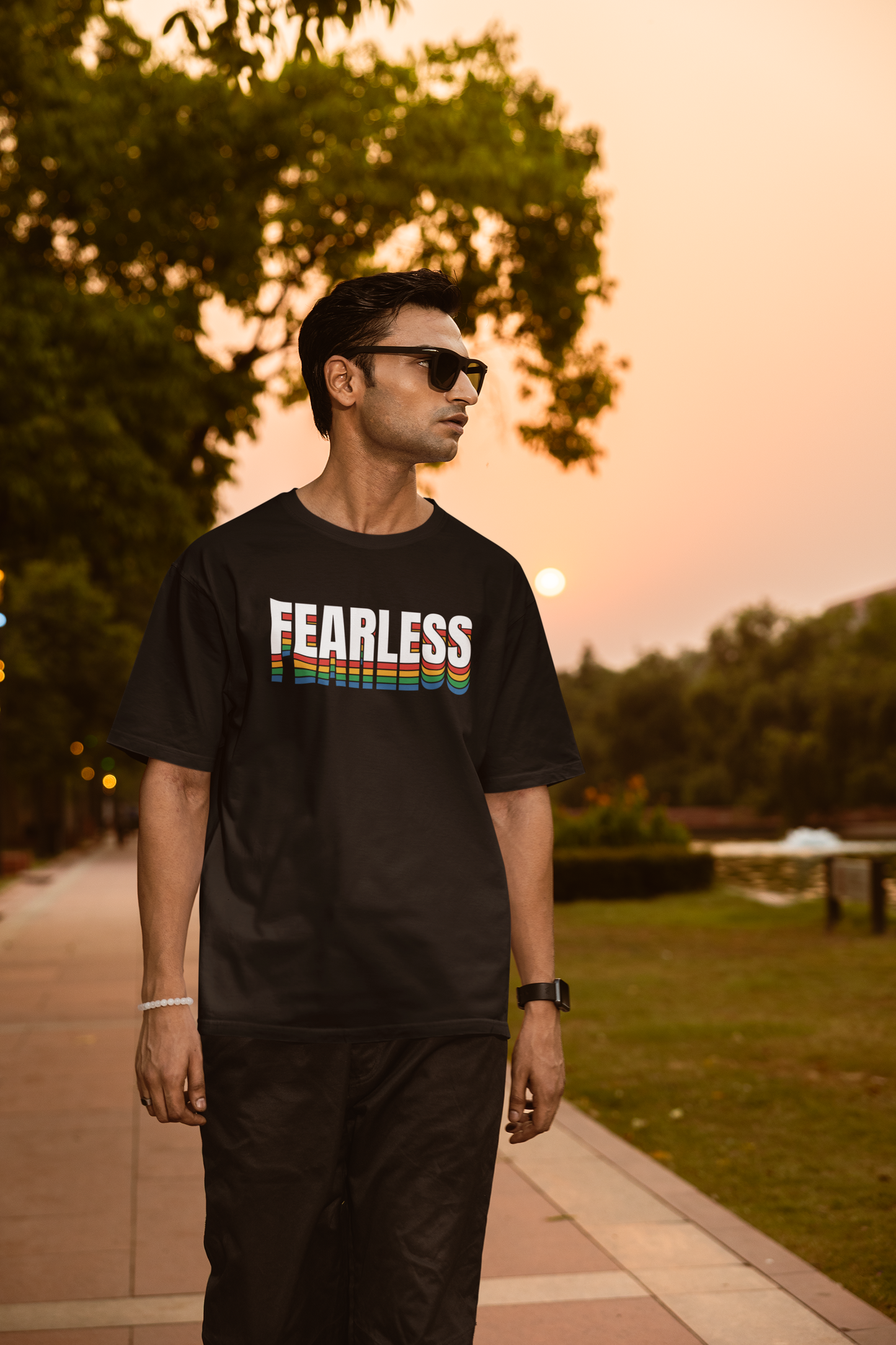 Emonke Oversized Black Graphic T-Shirt for Men – Fearless