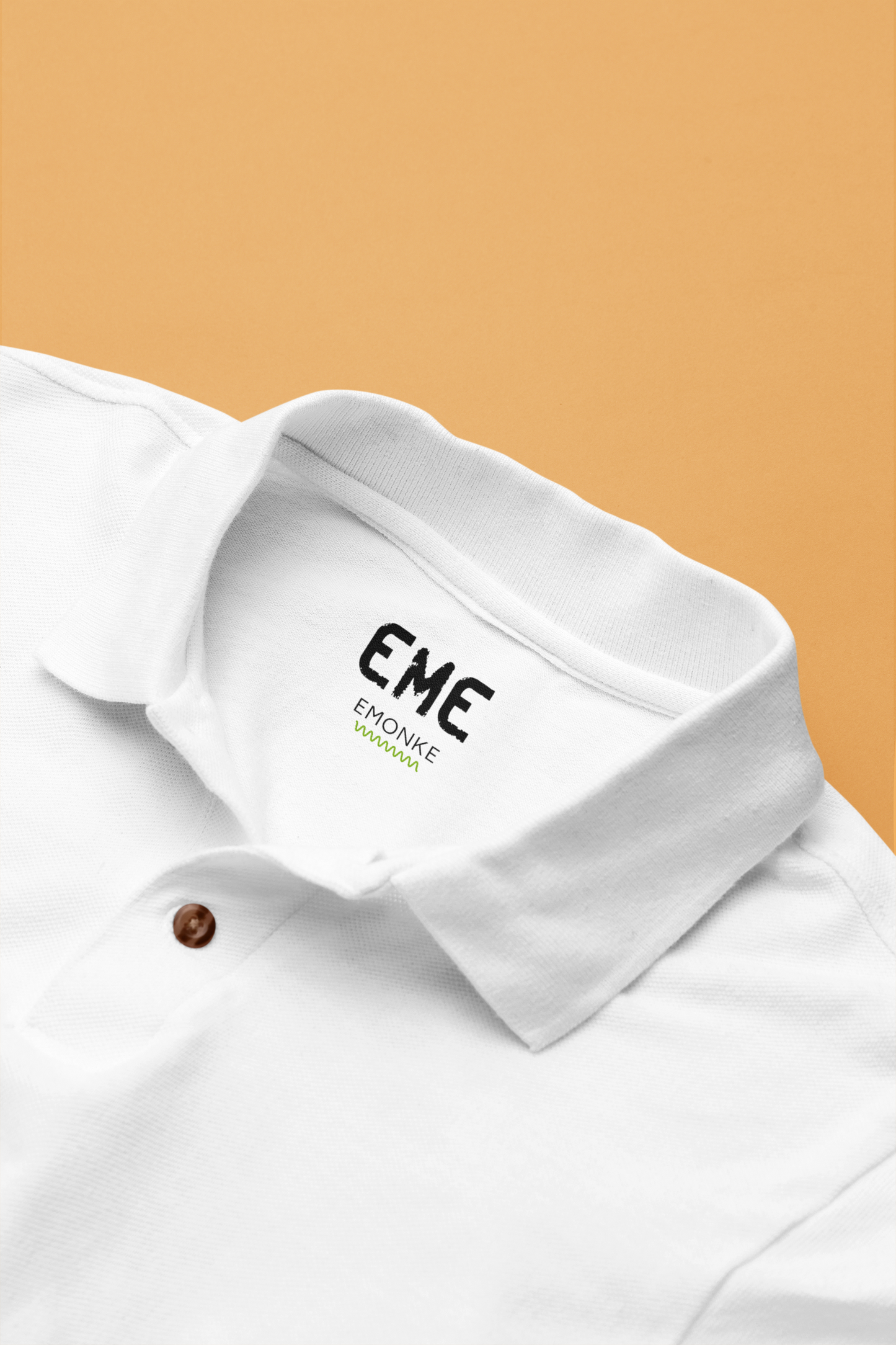 White Polo T-Shirt for Men | 220 GSM Premium Cotton | Classic Collar | Regular Fit - Emonke Store
