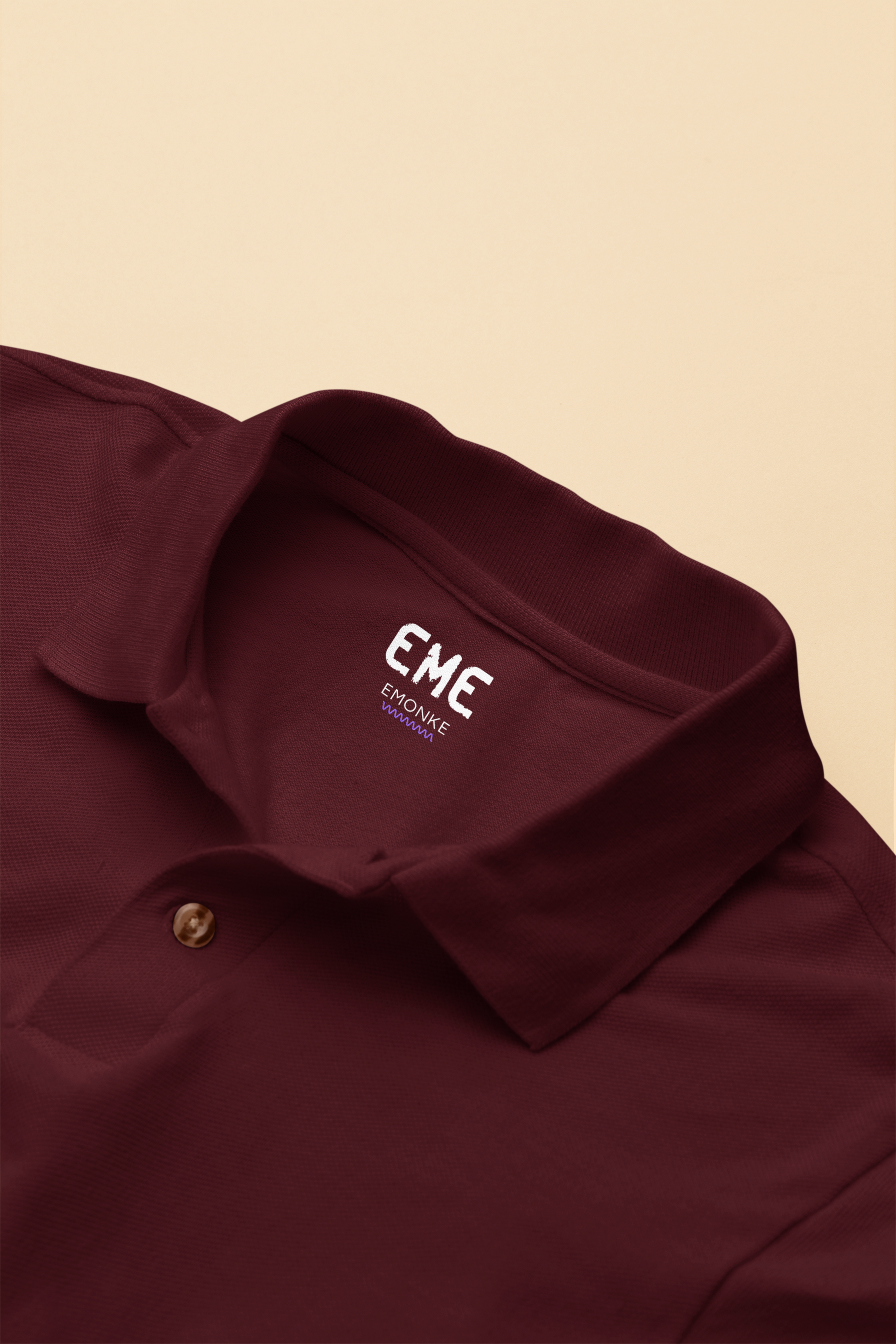 Maroon Polo T-Shirt for Men | 220 GSM Premium Cotton | Classic Collar | Regular Fit - Emonke Store