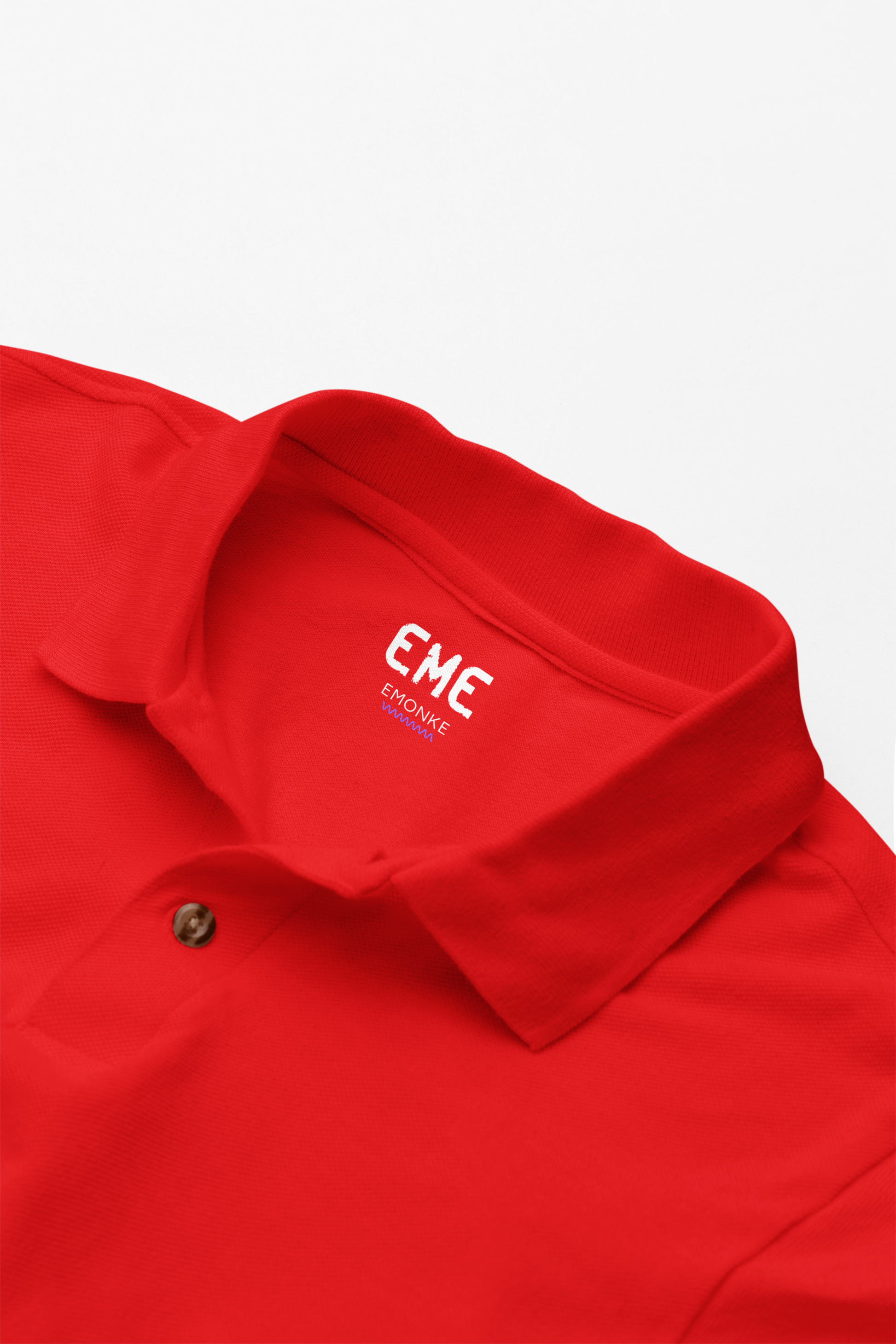 Red Polo T-Shirt for Men | 220 GSM Premium Cotton | Classic Collar | Regular Fit - Emonke Store