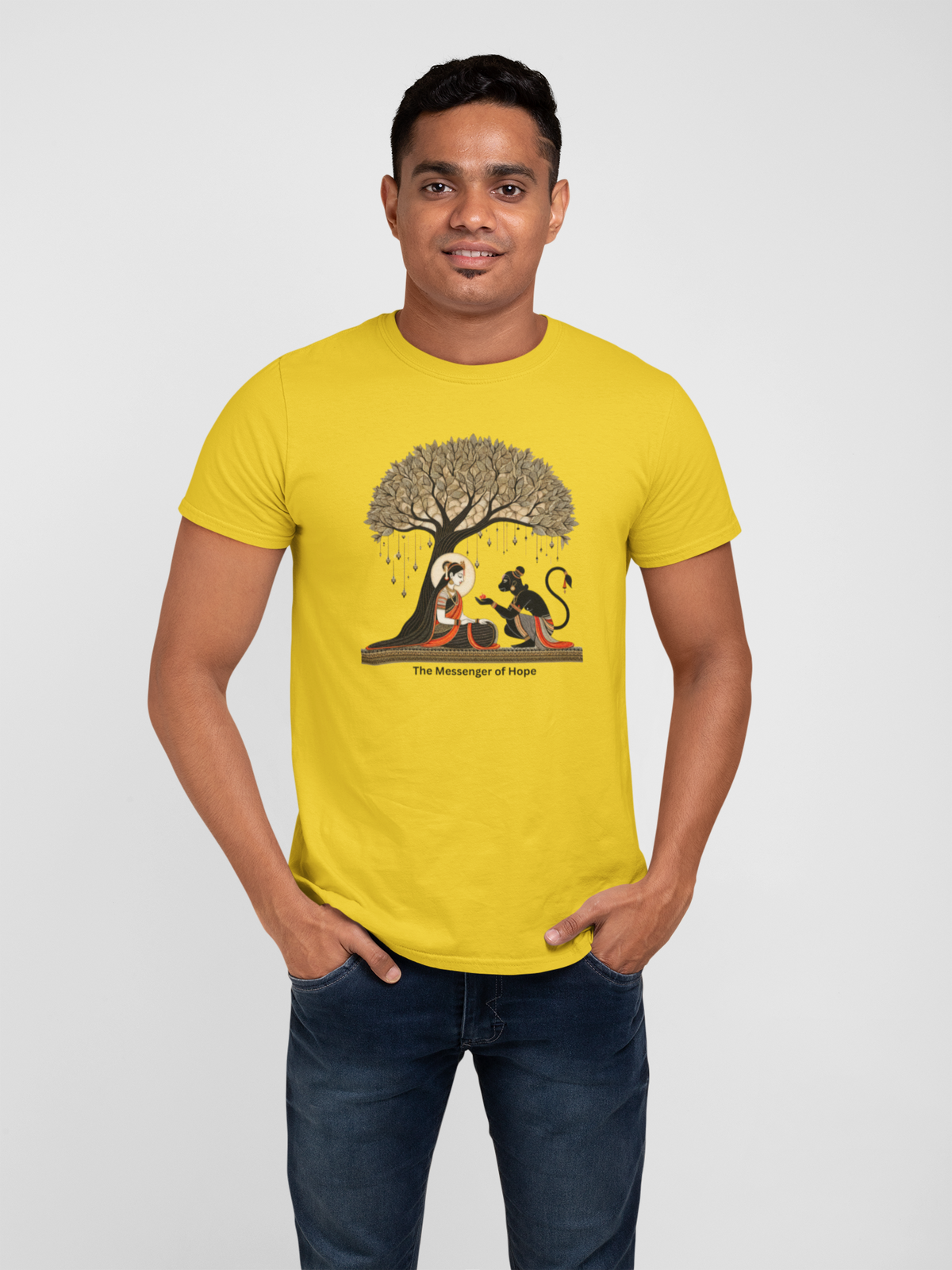 Graphic T-Shirt for Men | Premium Cotton | Ramayan Print | Regular Fit