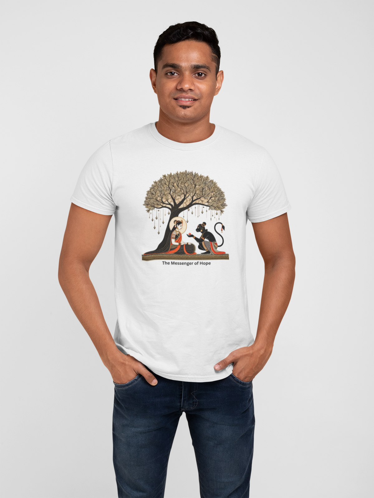Graphic T-Shirt for Men | Premium Cotton | Ramayan Print | Regular Fit
