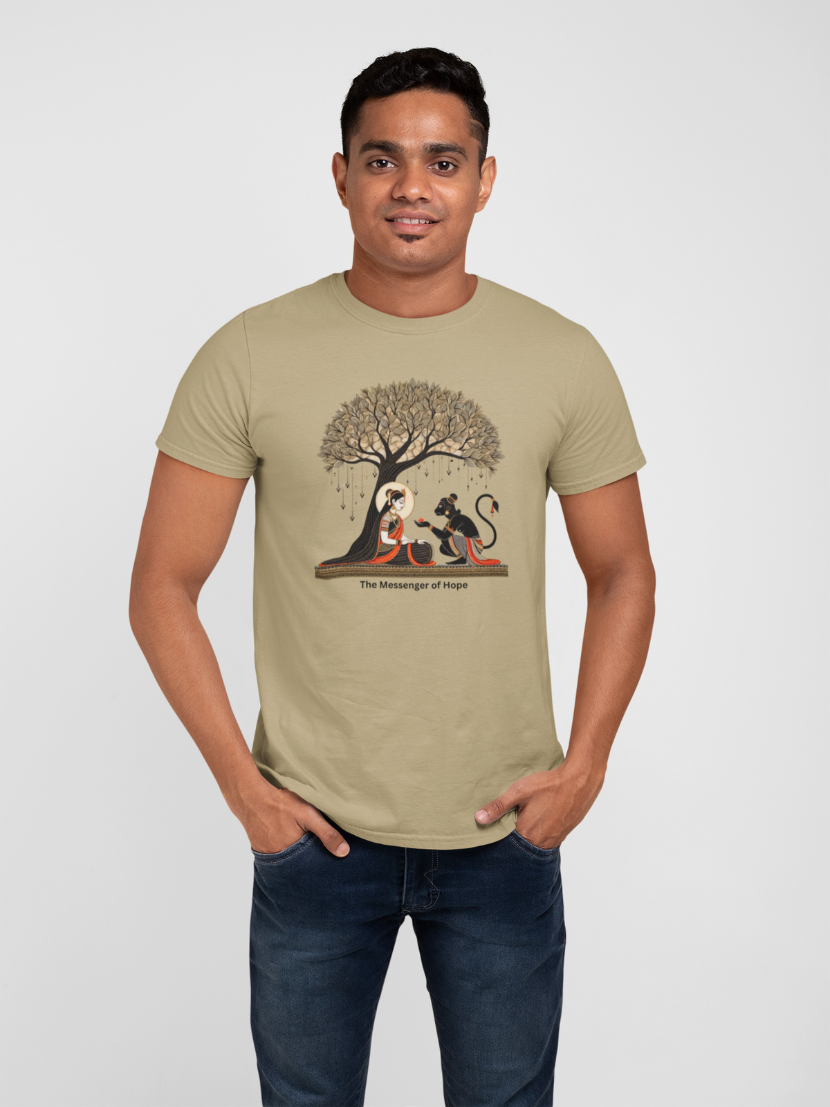 Graphic T-Shirt for Men | Premium Cotton | Ramayan Print | Regular Fit