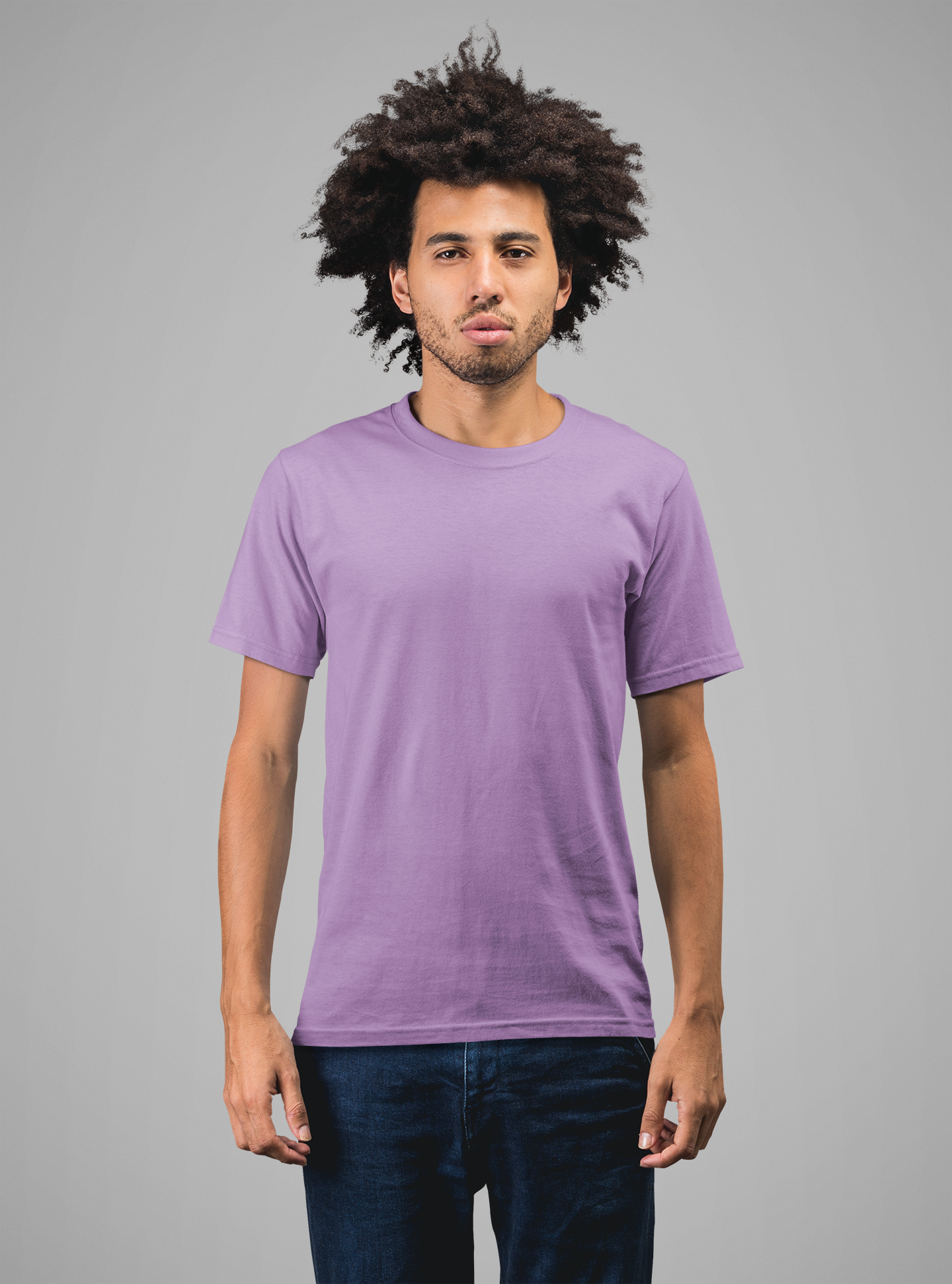 Lavender T-Shirt for Men | Premium Cotton | Regular Fit - Emonke Store
