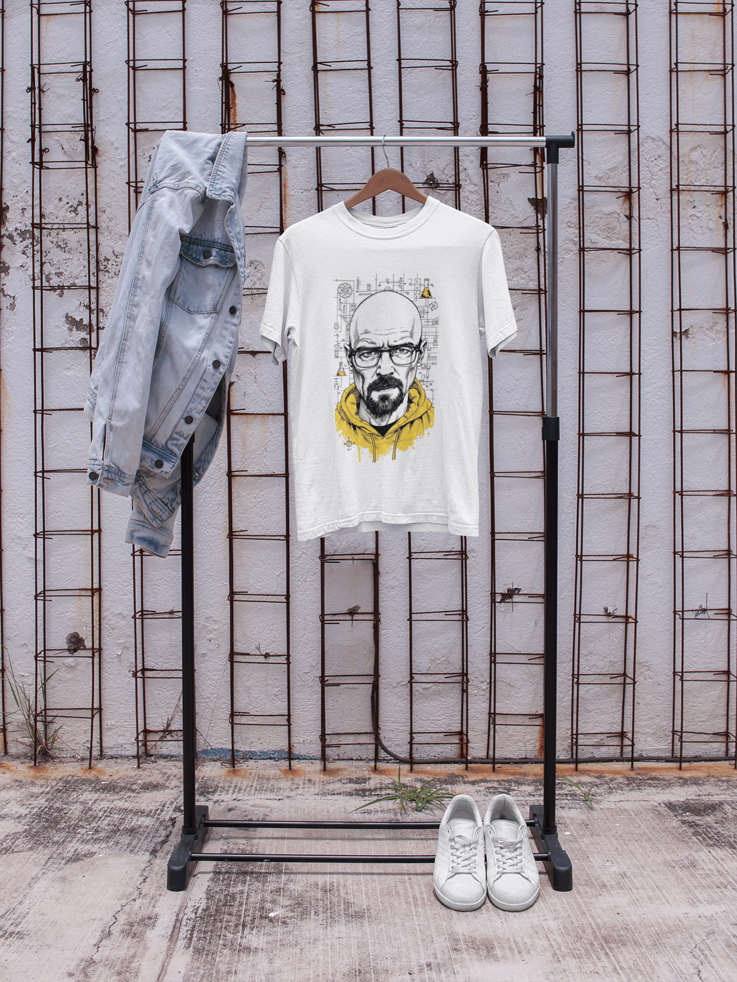 Premium Cotton White Graphic T-Shirt for Men - Breaking Bad - Emonke Store